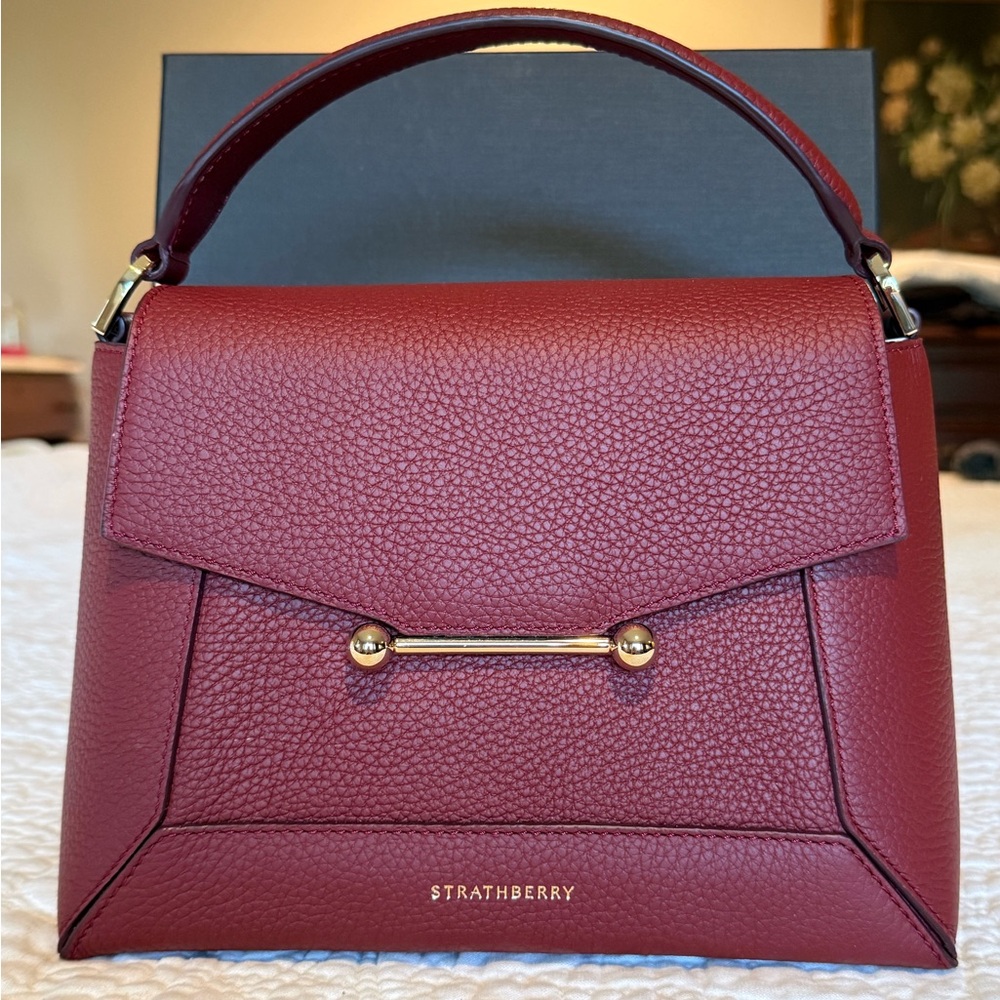 Strathberry Mosaic Oxblood Regular size